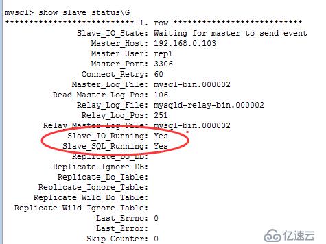 配置mysql数据库主从复制