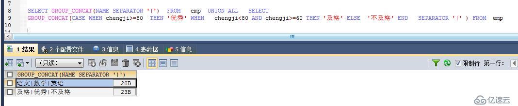 sql行转列、列转行的方法