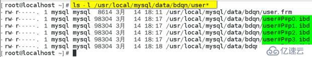 MySQL  数据库分表分区