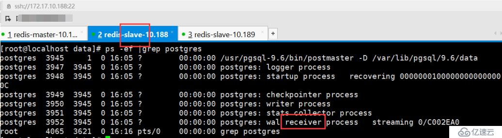 Postgresq9.6主从部署