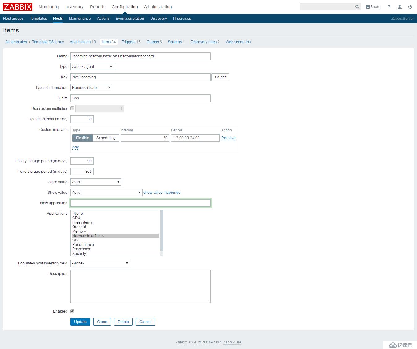 Centos7.2下搭建Zabbix3.2（简）