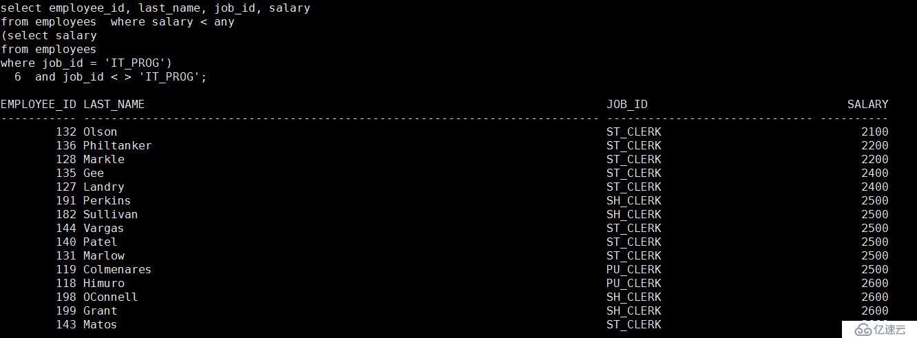 SQL 基础之子查询（十一）