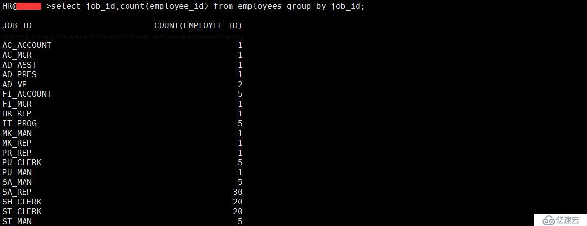 SQL 基础之组函数（九）