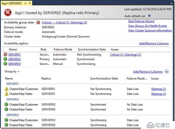 部署SQL Server 2016基于工作組的AlwaysOn AG