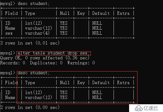 MYSQL学习系列--DDL语句