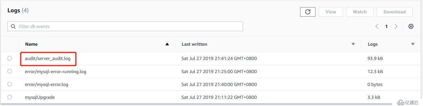 AWS RDS Mysql是如何开启数据库审计功能