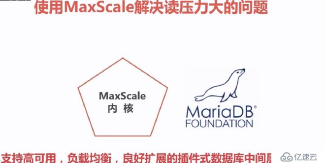 使用maxscale数据库中间件解决读负载均衡