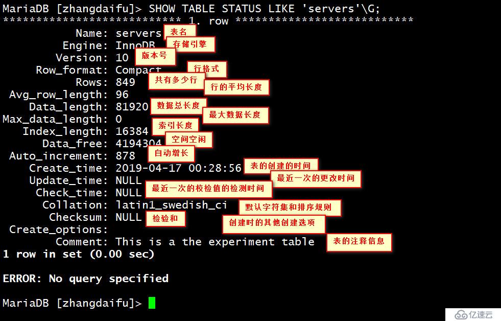 MySQL常用语句