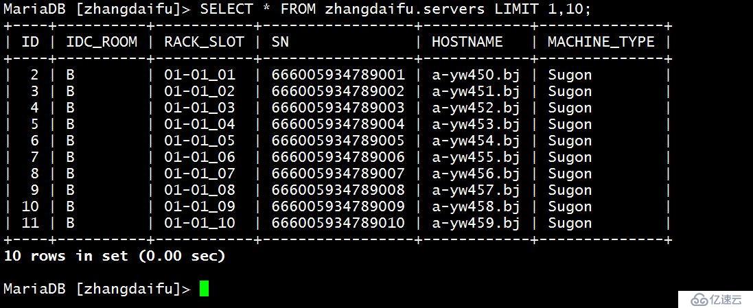 MySQL常用语句