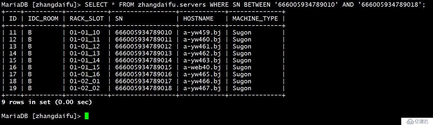 MySQL常用语句