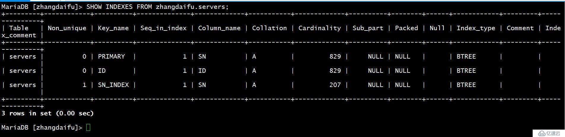 MySQL常用语句