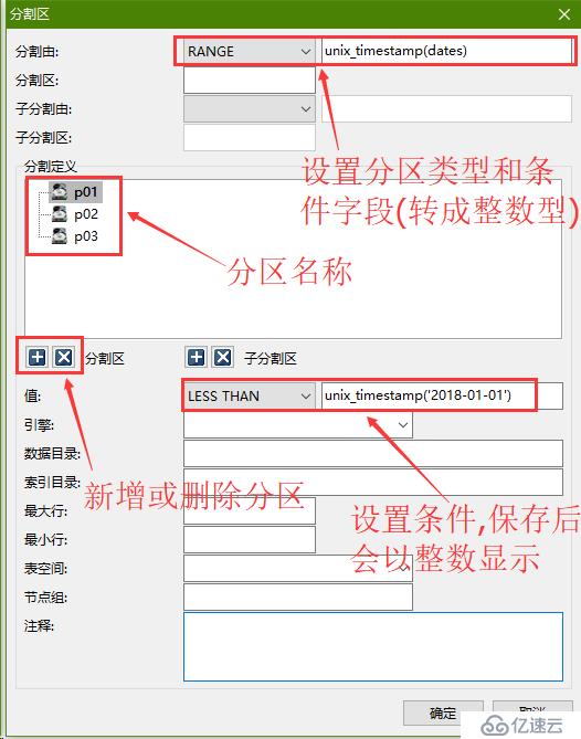 Navicat for MySQL進行表分區(qū)操作(圖解)