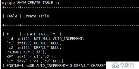 mysql8.0怎么进行降序索引