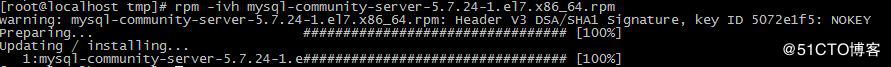 用rpm包在centos7.4上安装mysql-5.7.24-1.el7.x86_64