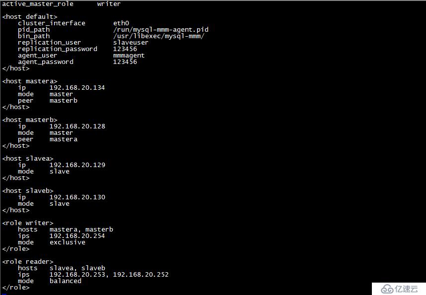 MySQL+MMM 高可用集群部署（二）