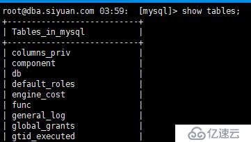 mysql 8.0 四个默认数据库