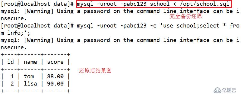 mysql增量備份及斷點恢復