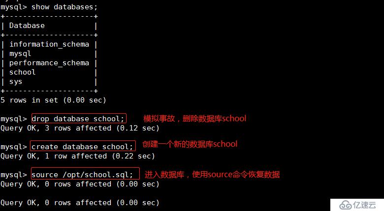 MySQL完全备份与恢复