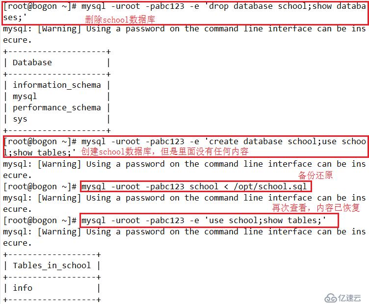 mysql备份恢复详细解读