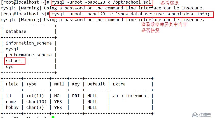 mysql备份恢复详细解读