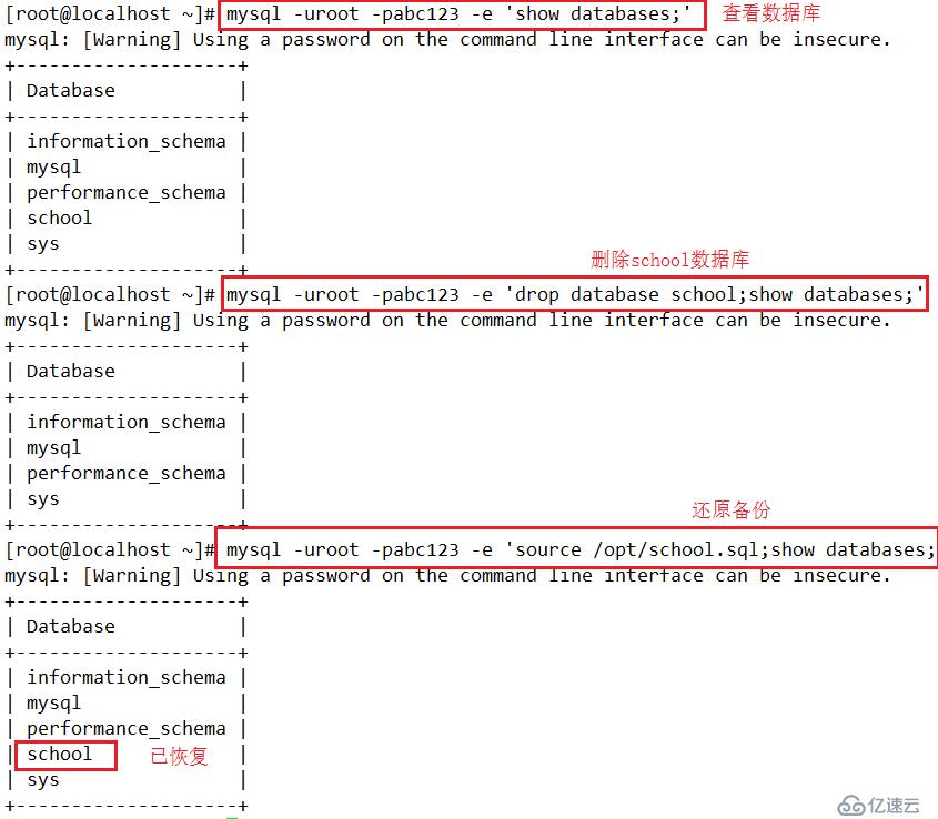 mysql备份恢复详细解读