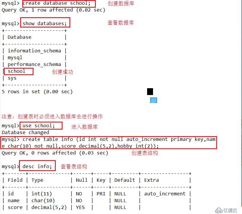 mysql 数据库基本操作大全