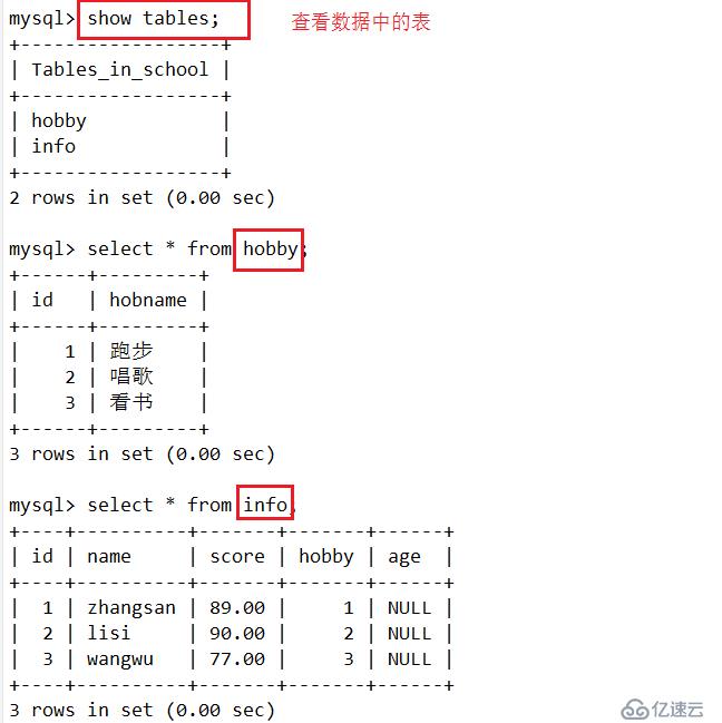 mysql 数据库基本操作大全