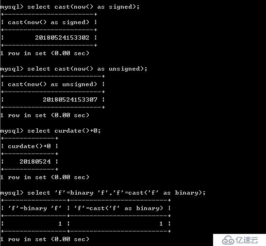 mysql常用的函数