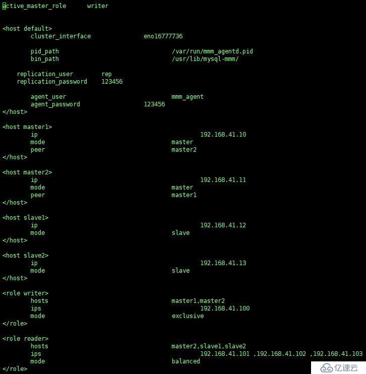 mysql中的MMM的介紹以及部署方法