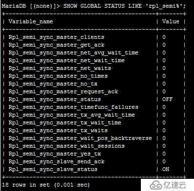 MariaDB 10.3 主从半同步复制