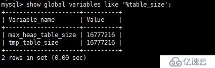 mysql 創(chuàng)建大量磁盤臨時(shí)表