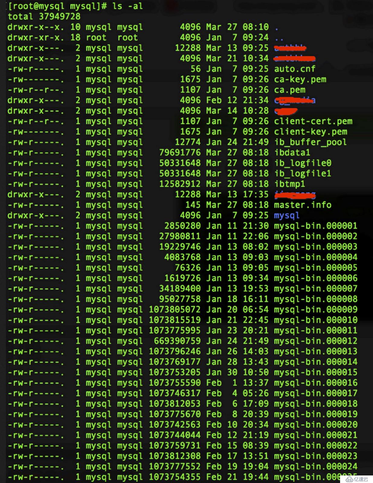 mysql磁盘空间不足的查排