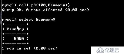 mysql基礎四 存儲過程