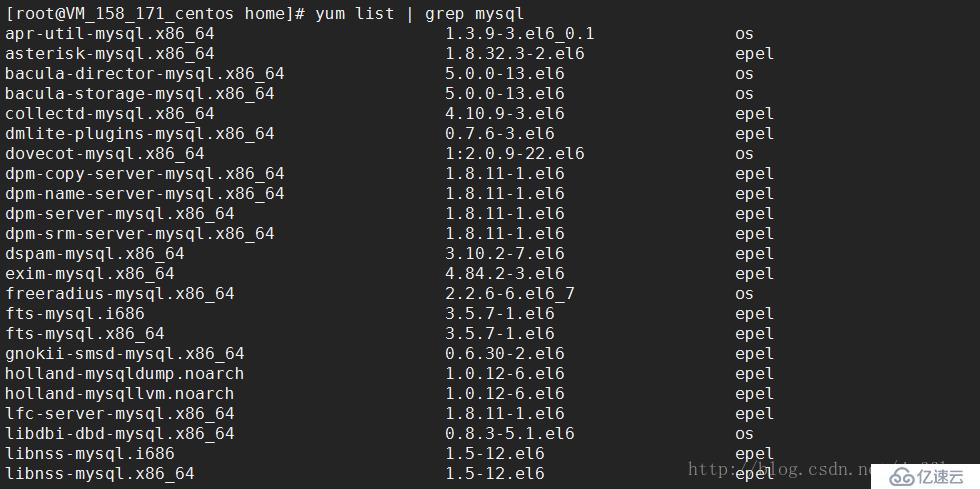 CentOS6.8系统使用yum源安装mysql并实现远程登陆mysql