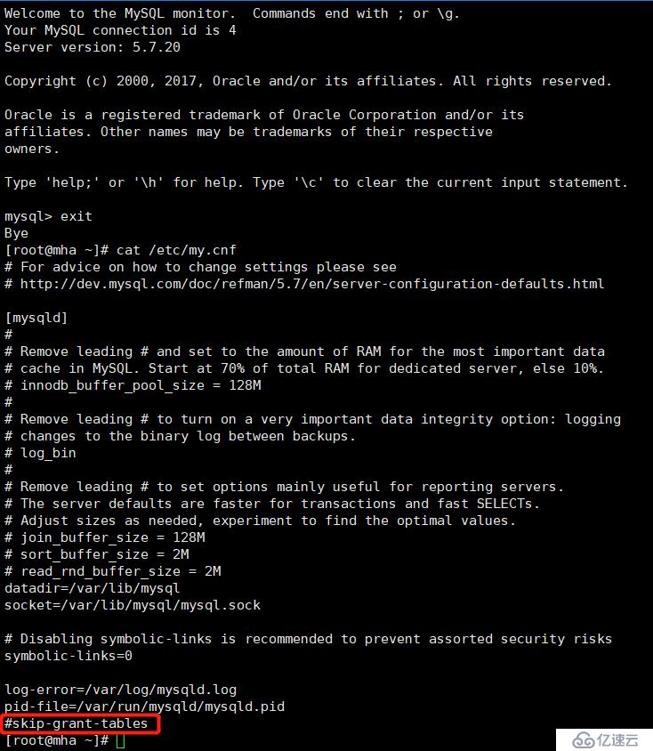 MySQL5.7改密码无password字段并存在1820的报错,并部署zabbix和监控mysql