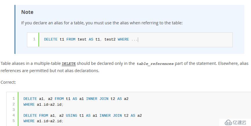 mysql 5.7使用别名问题解决办法