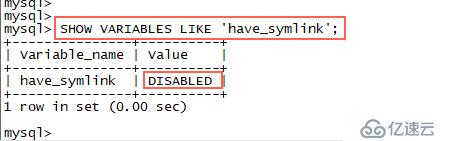 mysql创建表时指定存储目录