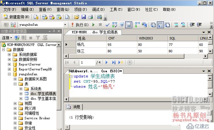 使用T-SQL語(yǔ)句插入、更新、刪除數(shù)據(jù)表