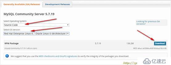 linux下使用rpm和源码包方式安装mysql5.7的具体步骤