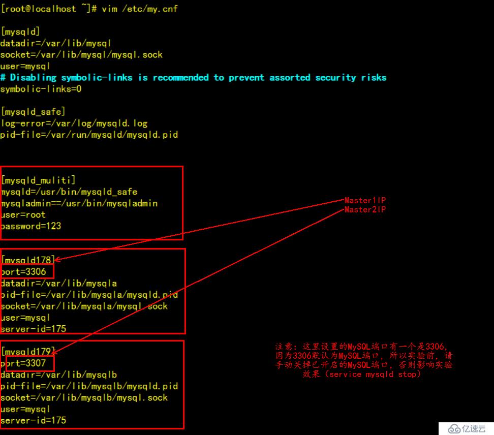 MySQL（多主一從）搭建