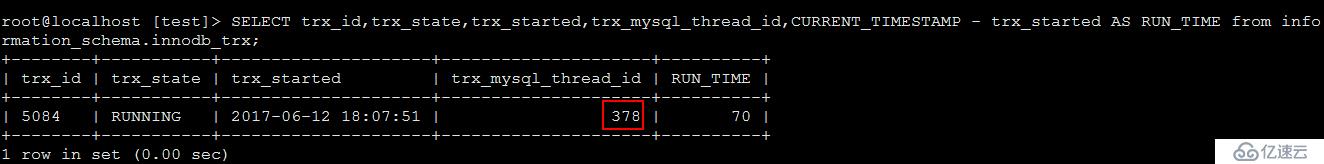 找出未提交的MySQL线程/事务