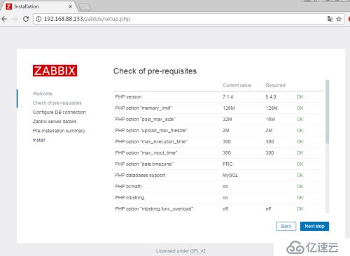 Zabbix 3.2 监控部署