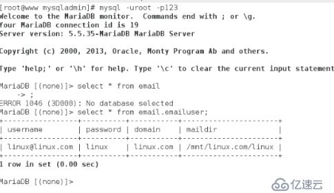 postfix+mysql