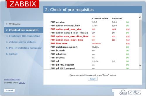 使用yum快速搭建zabbix2.2