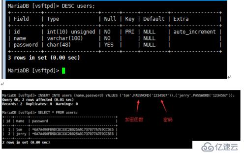 用mysql作ftp实验