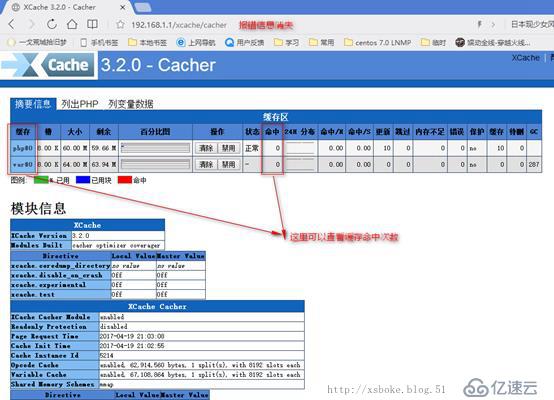 apache2.4：lamp+xcache