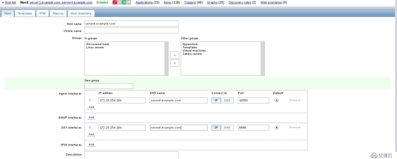 【Zabbix】 詳細配置信息