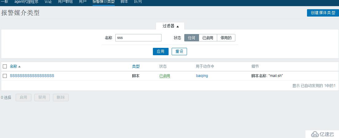 zabbix3.2.1郵件報(bào)警