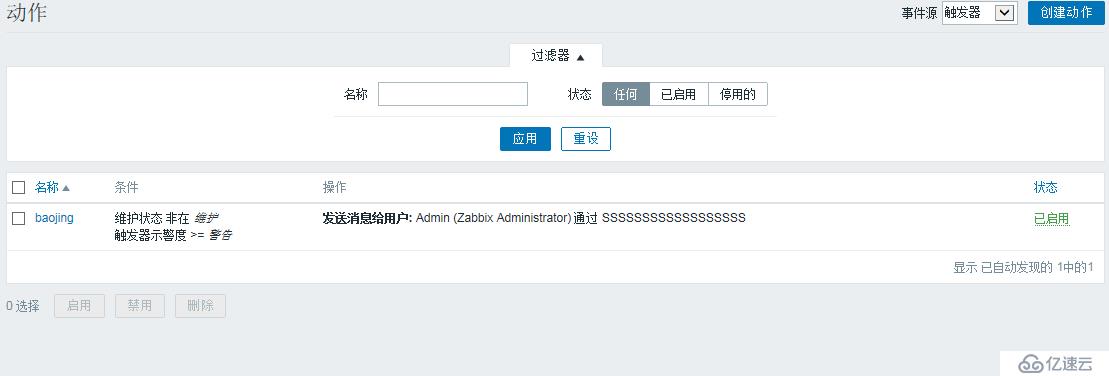 zabbix3.2.1邮件报警