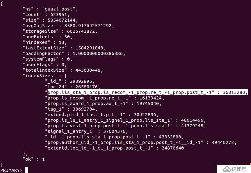 MongoDB中索引的一點記錄